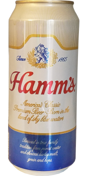 A can of Hamm's Lager.