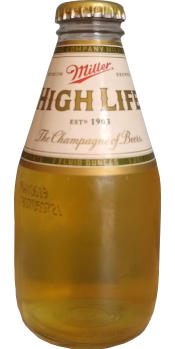 A 7-ounce bottle of Miller High Life.